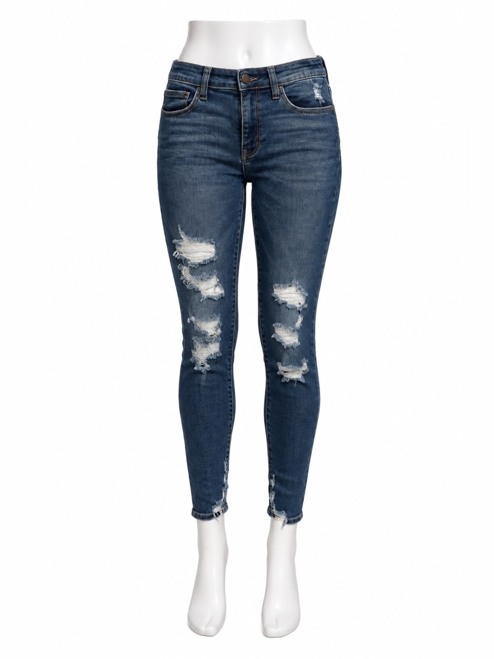 JUDY BLUE Skinny Fit Distressed Jeans size 29